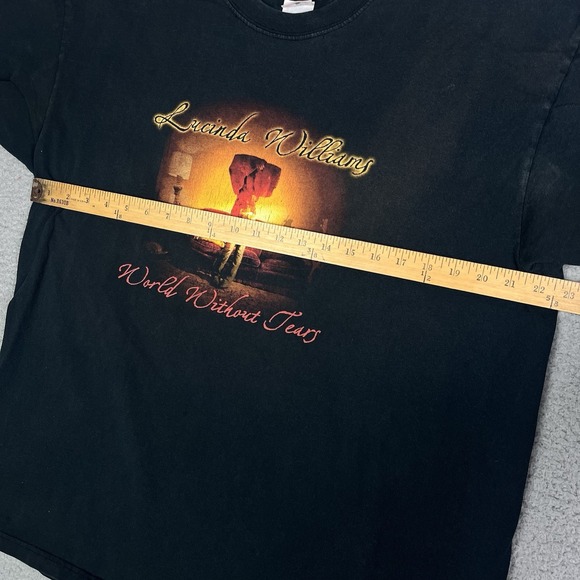 Vintage Lucinda Williams T Shirt World Without Years 2003 Concert Tee Anvil XL - Picture 16 of 16
